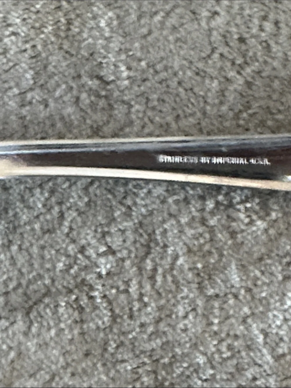 Imperial Brand  - Stainless Silver Salad Serving Spoon and Fork Set -